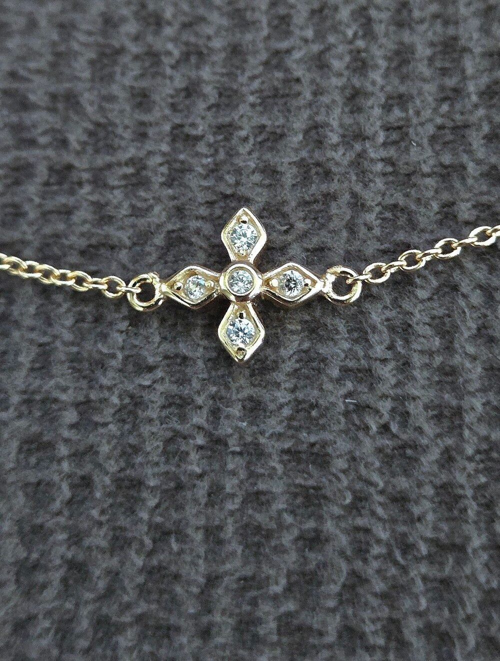 bleu💙 sage Stationary Flowers🌸 Necklace - NWT - Picture 4 of 15